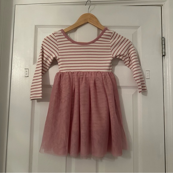 NWT Lola & Taylor Blush Stripe Parker Dress - Picture 3 of 5